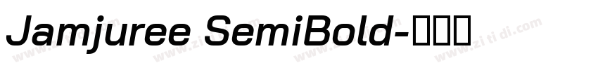 Jamjuree SemiBold字体转换